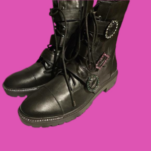 Jessica Simpson Kirlah buckle Strap Lug Sole Combat Boots.$$ reduced.